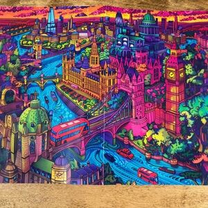 Vibrant London Cityscape 1000 Piece Puzzle